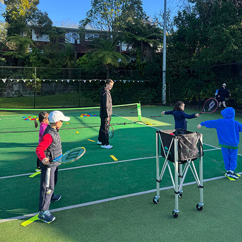 Junior tennis coaching Auckland